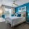 carpeted bedroom with window