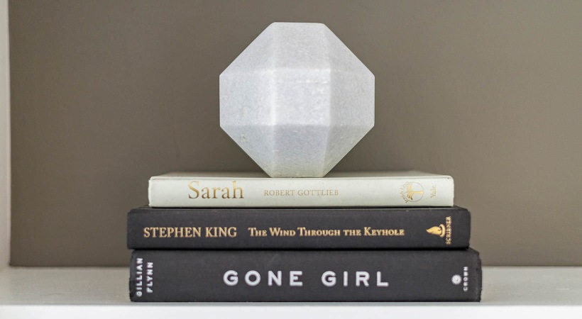Thoughtful details to elevate your lifestyle books and décor on a shelf